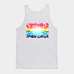 LGBTQIA+ Pride Flag Mosaic Design Tank Top